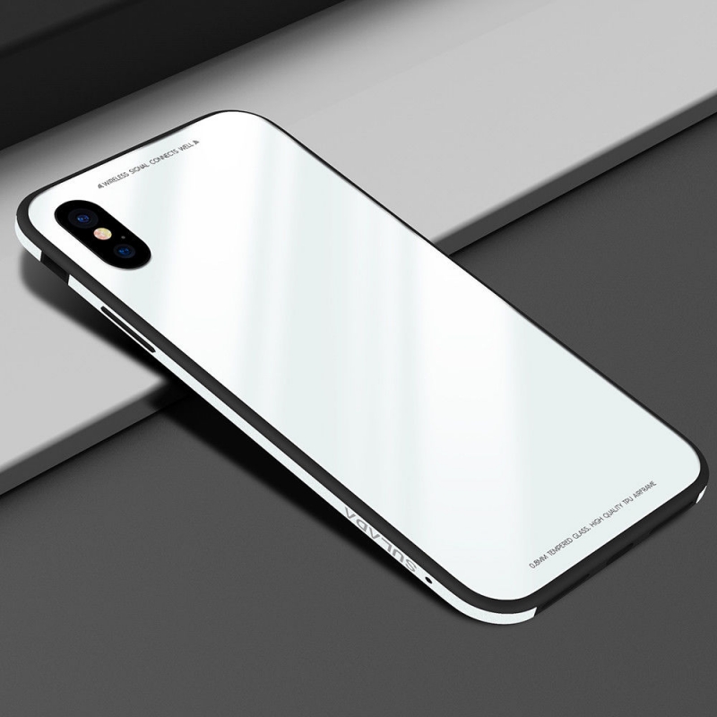 Ốp Lưng iPhone X Dạng Kính Cường Lưc Hiệu SuLaDa làm từ nhựa cao cấp có khả năng đàn hồi tốt ,lắp đặt máy thoải mái thiết kế mặt lưng trong dạng kính cường lực nano bóng bẩy vô cùng sang chảnh.